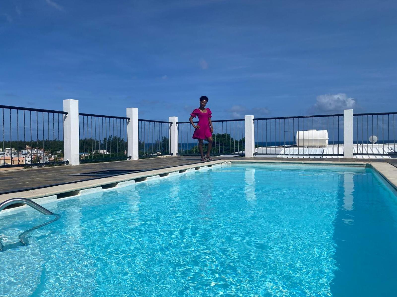 Modernes Apartment & Pool Mit Mega Aussicht Flic-en-Flacq Exteriör bild